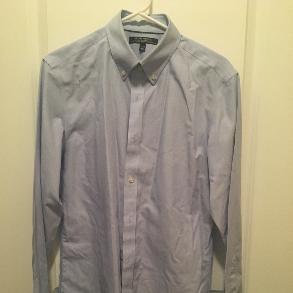 Banana Republic Non-Iron Tailored Slim Fit Oxford